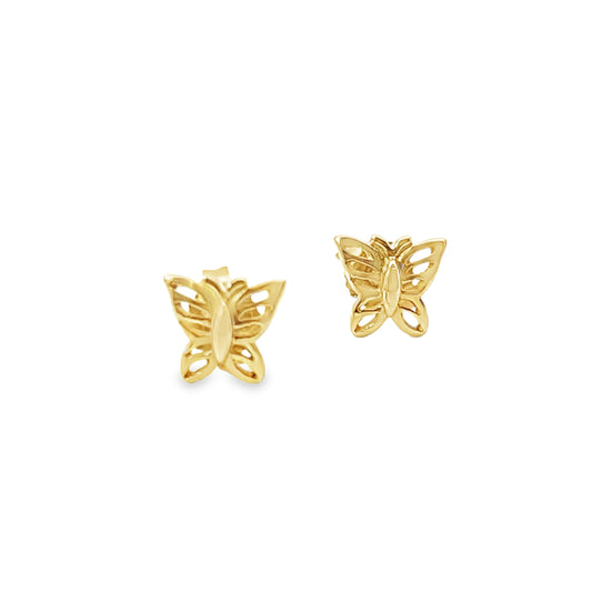 9ct Butterfly Studs