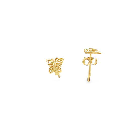 9ct Butterfly Studs