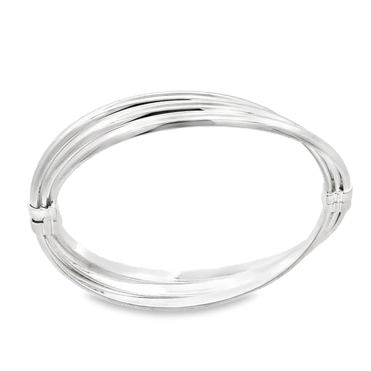 Silver Hinged Bangle
