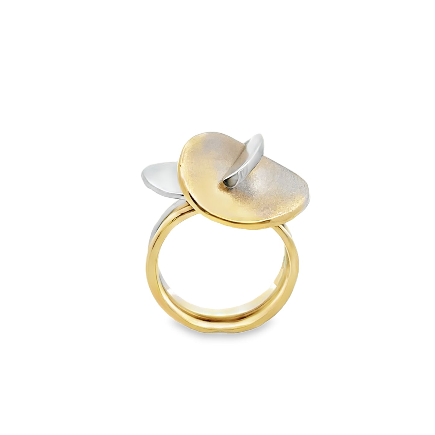 9ct Two Tone 2 Piece Ring