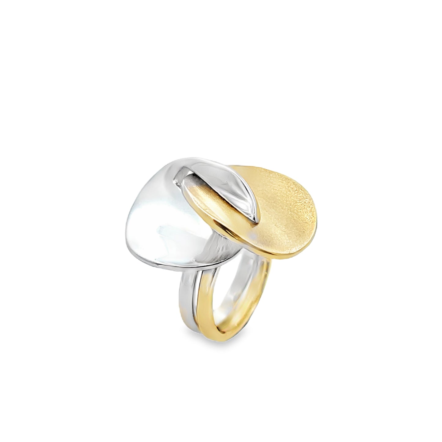 9ct Two Tone 2 Piece Ring