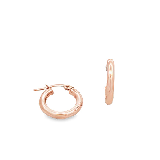 9ct Rose Gold Hoops