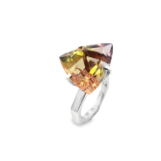 Silver Ametrine Ring