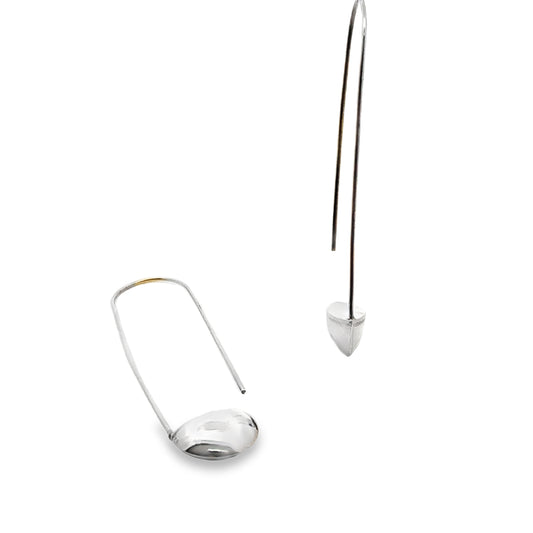 Elegant Silver Drop Earrings