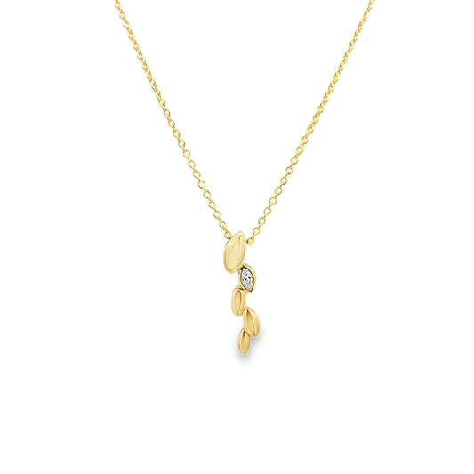 9ct Marquise Diamond Pendant