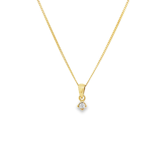 9ct Diamond Pendant