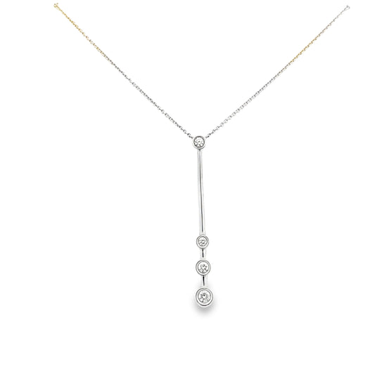 9ct Diamond Drop Necklace