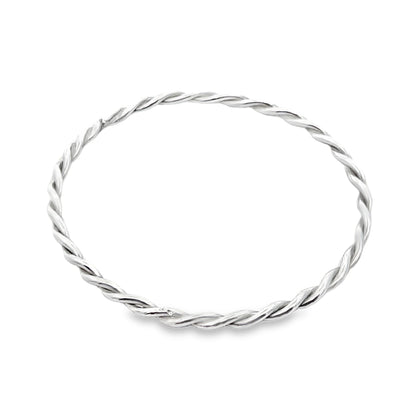 Sterling Silver Twisted Bangle Bracelet