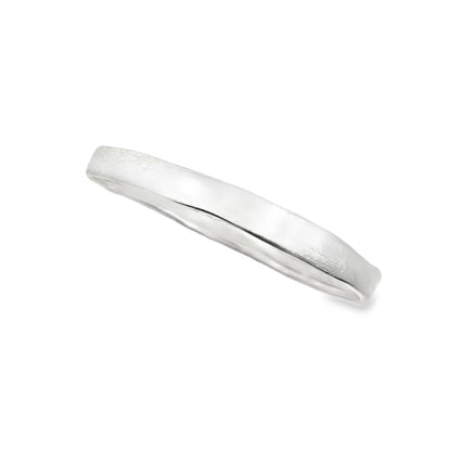 Handcrafted Sterling Silver Hammered Bangle Bracelet