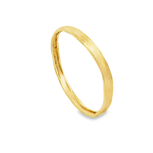 Textured Gold Bangle Set - Handcrafted Modern Jewelry