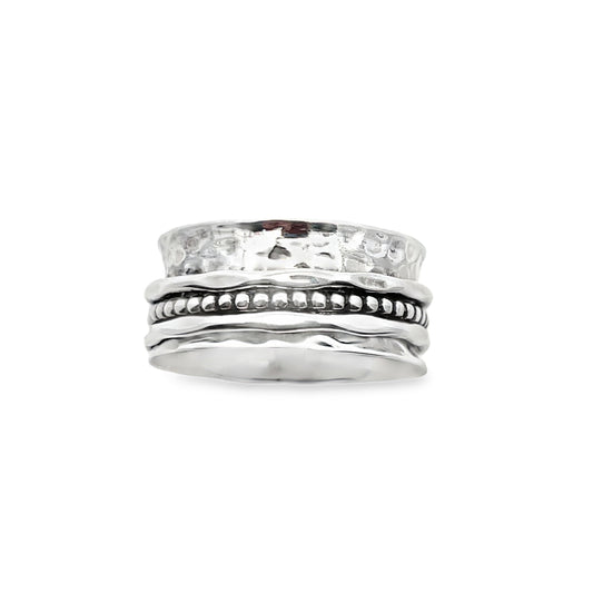 Handcrafted Sterling Silver Spinner Band Ring