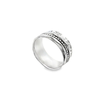 Handcrafted Sterling Silver Spinner Band Ring