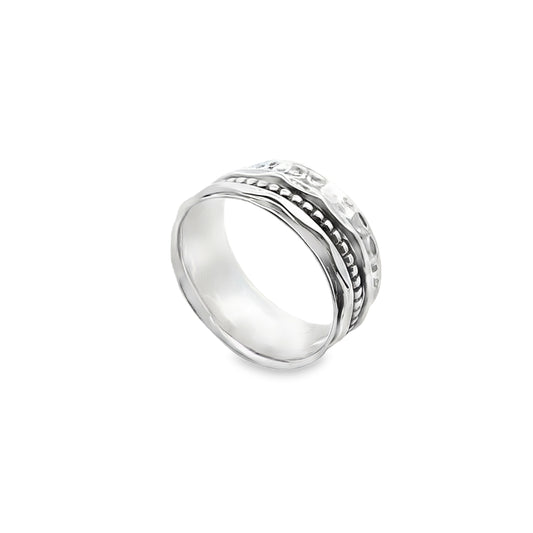 Handcrafted Sterling Silver Spinner Band Ring
