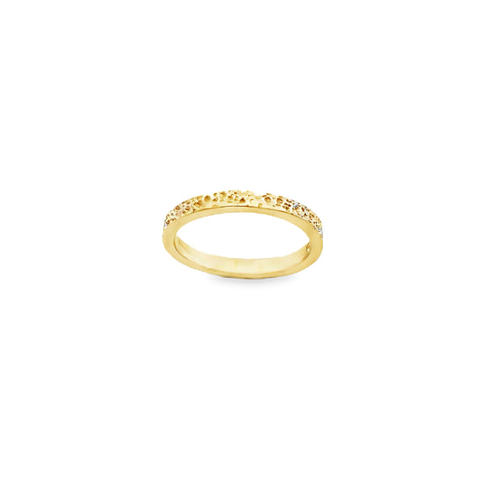 Silver Gold Stacker Ring