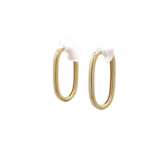9ct Oblong Huggie