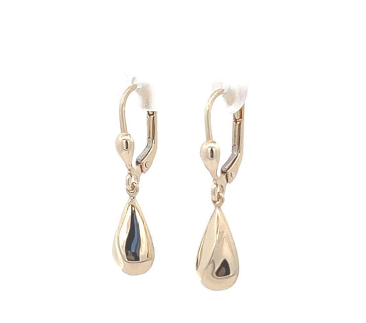 9ct Dimple Bat Drop Earring