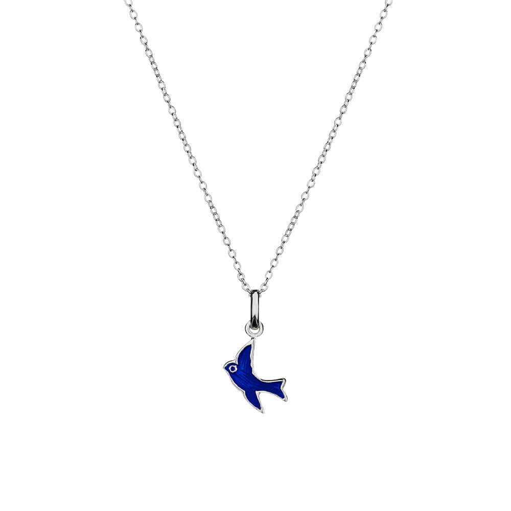 Sterling Silver Bluebird Necklace