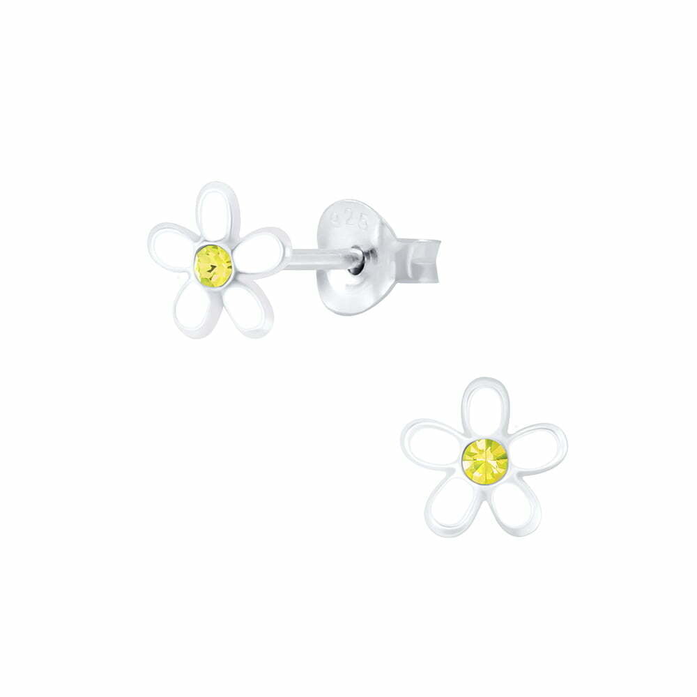 Sterling Silver Childrens Daisy Studs