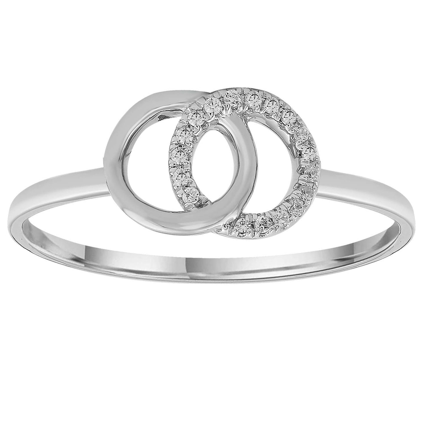 9ct Interlocking Diamond Ring