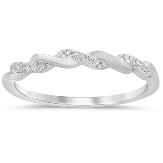 9ct Twisted Diamond and Gold Ring