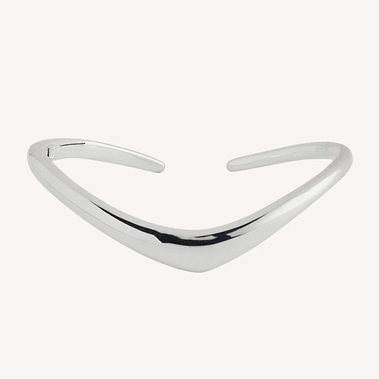 Solid Silver Hinged Cuff
