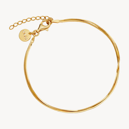 Yellow Gold Plated Double Chain Bracelet