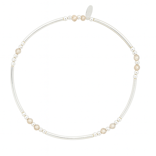 SS Elastic Pearl Bracelet