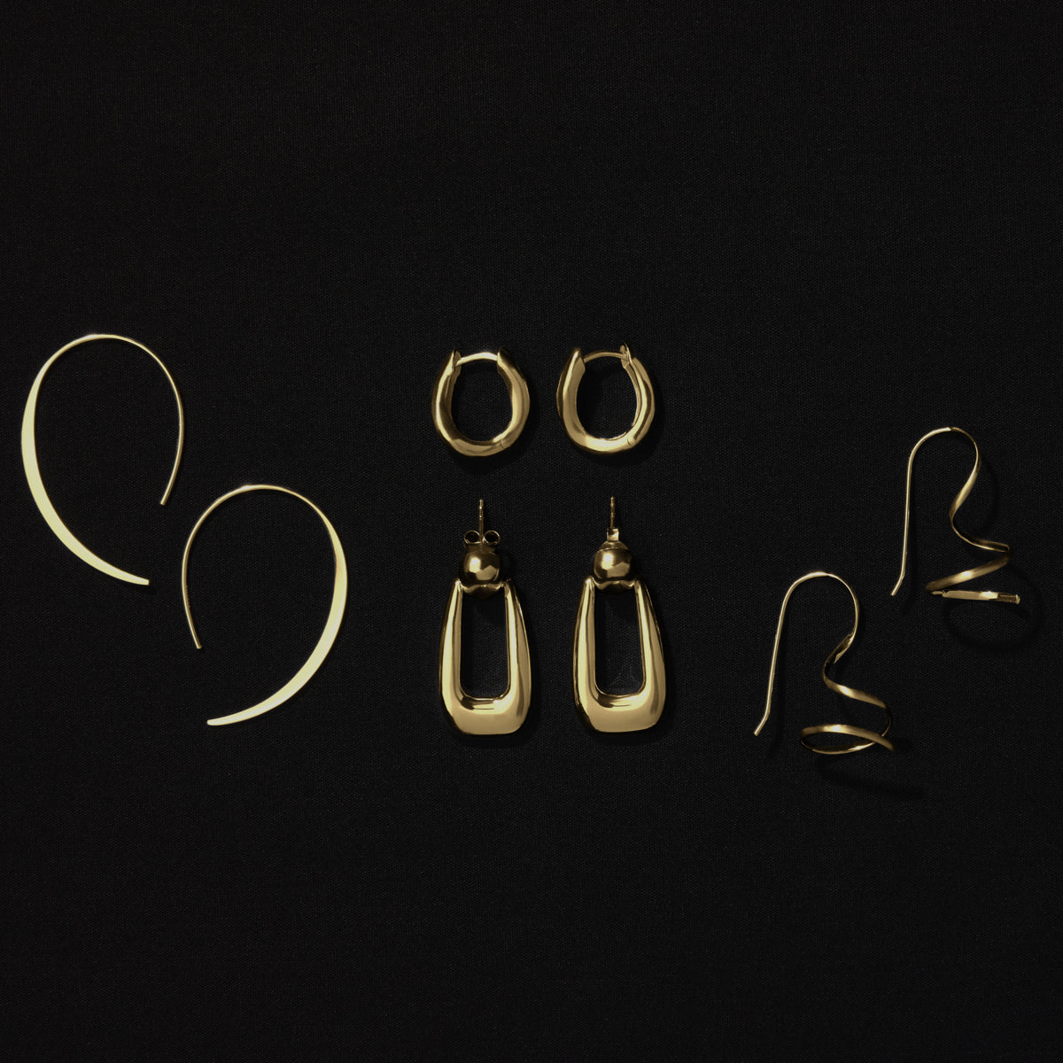 Silver Scythe Earrings, Anti-Tarnish