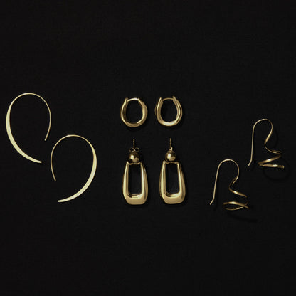 Silver Scythe Earrings, Anti-Tarnish