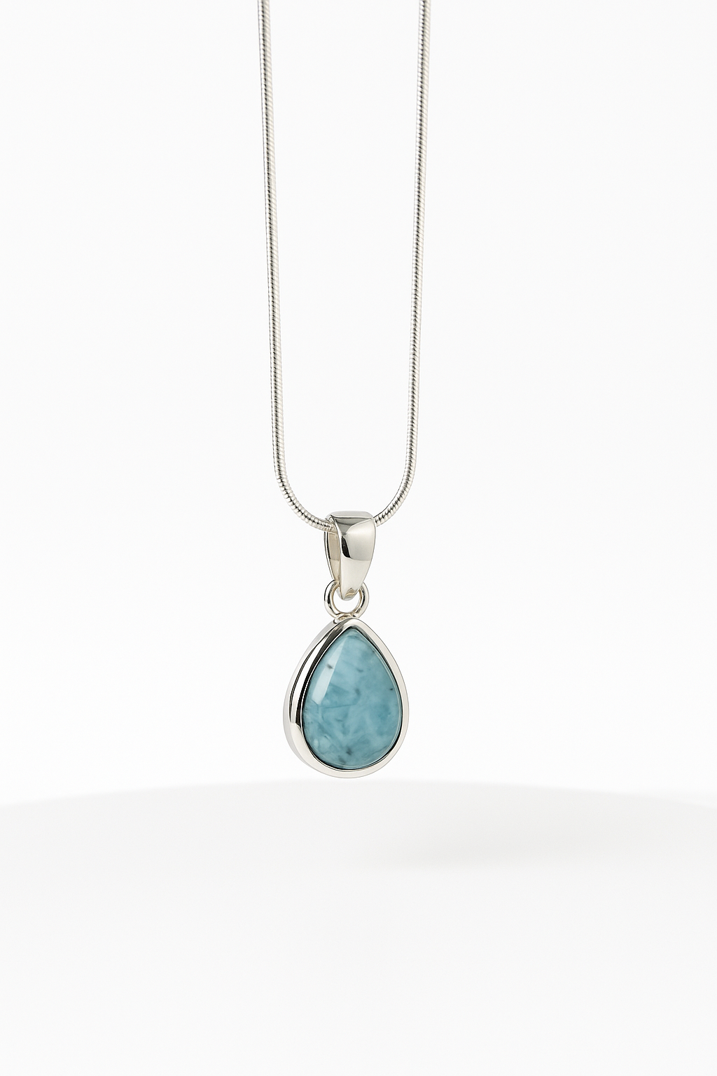 Tear Drop Larimar Pendant