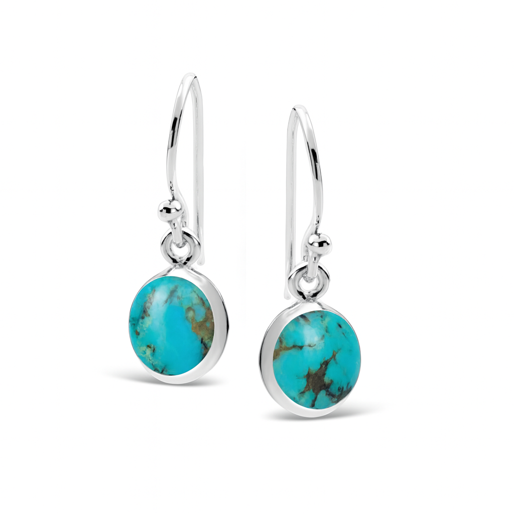 Sterling Silver Turquoise Drop Earrings