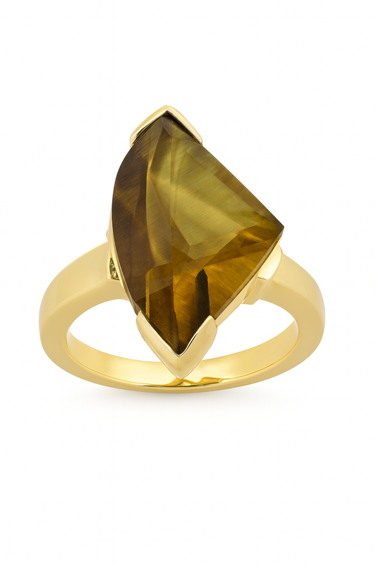 9ct Cognac Quartz Ring