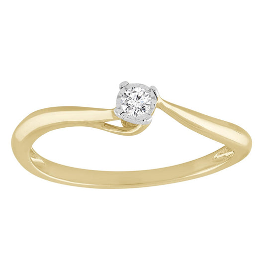 9ct Diamond Gold Ring