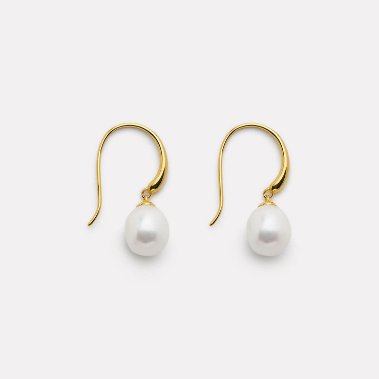 Gold Plated Freshwater Pearl Earrings