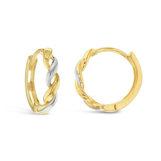 9ct Twisted Hoops