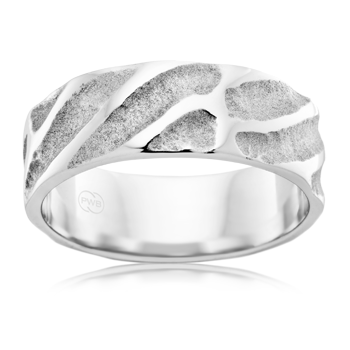 9ct White Gold Fancy Ring