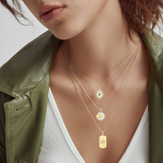 Two Tone Star Disc Charm