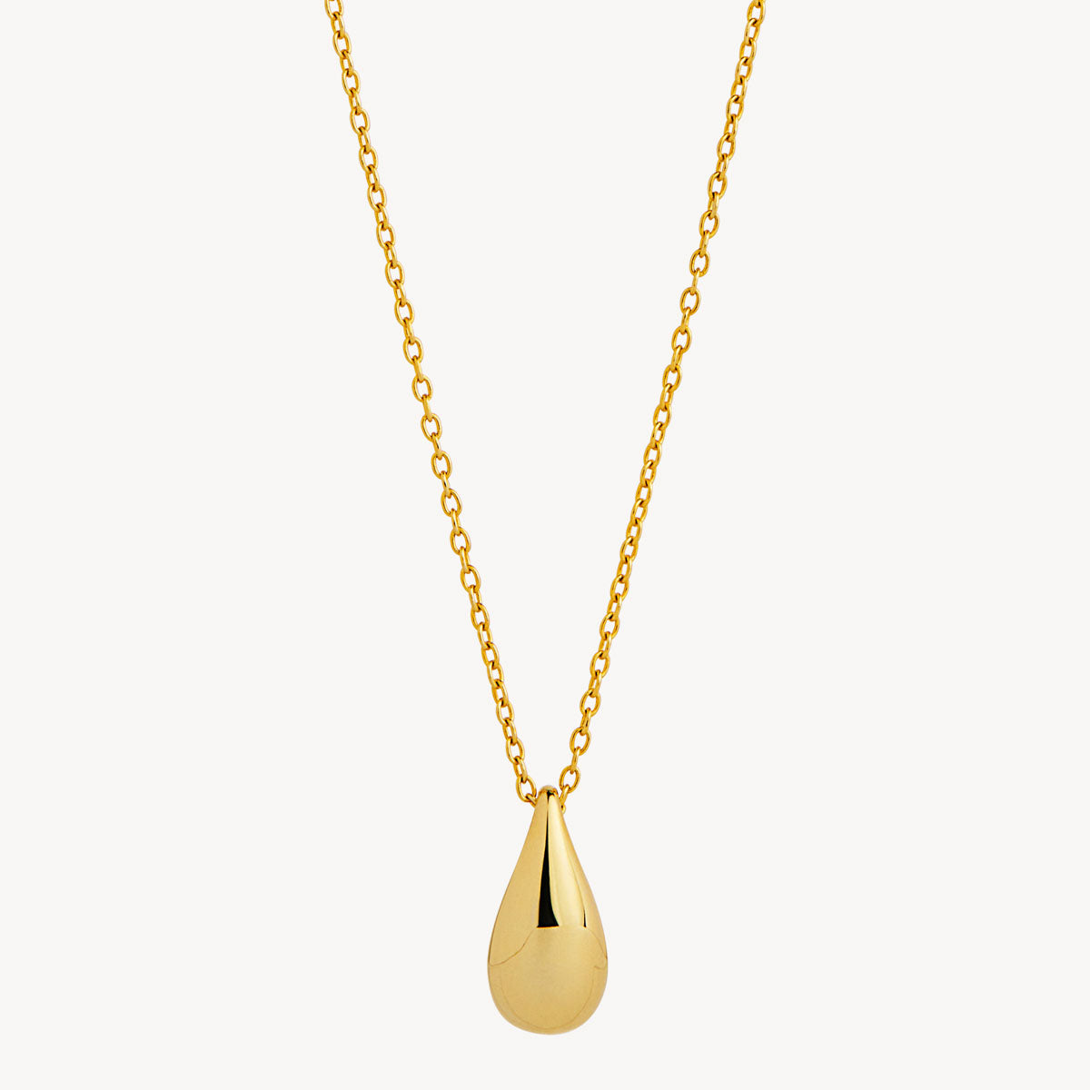 Gold Plated Teardrop Necklace