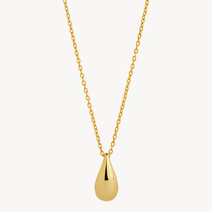 Gold Plated Teardrop Necklace