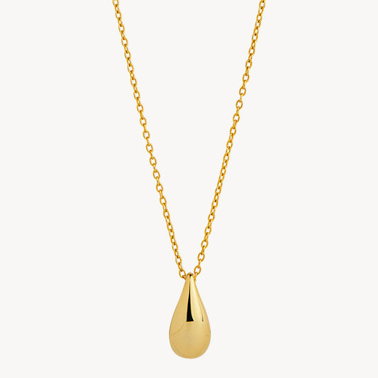 Gold Plated Teardrop Necklace