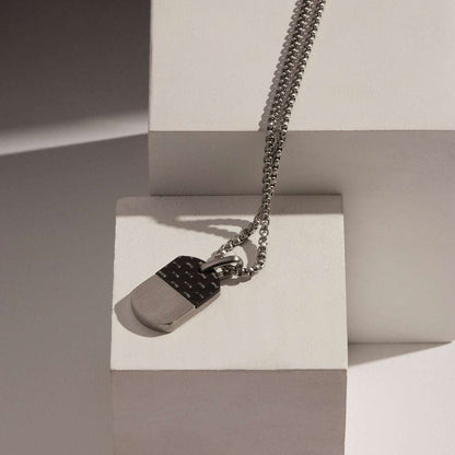 Stainless Steel Dog Tag Pendant Necklace