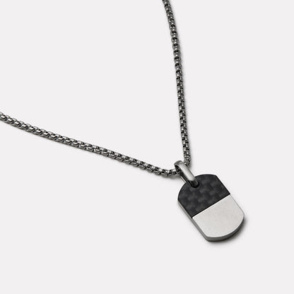 Stainless Steel Dog Tag Pendant Necklace