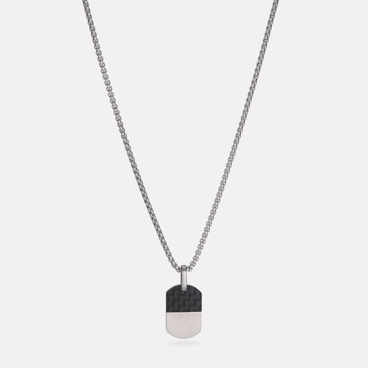 Stainless Steel Dog Tag Pendant Necklace