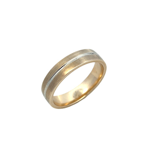 9ct Bi Tone Wedder