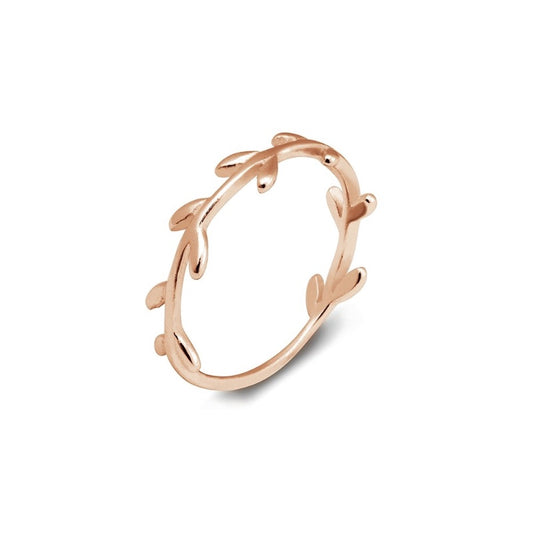Sterling silver wreath ring