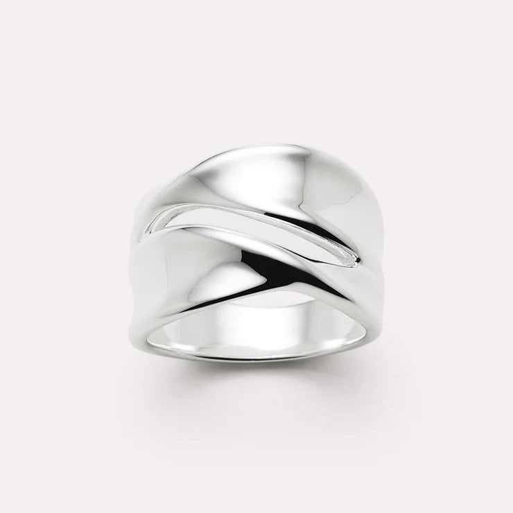 Sterling Silver Ribbon Ring