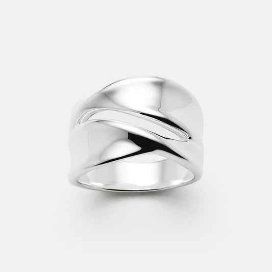 Sterling Silver Ribbon Ring