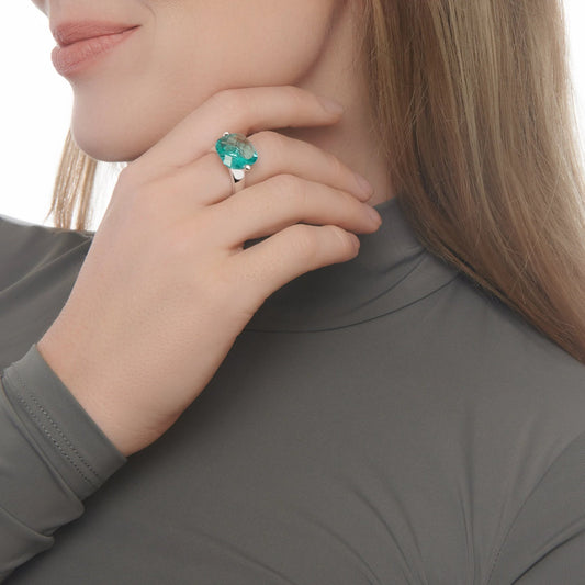 Silver Glacier Ring