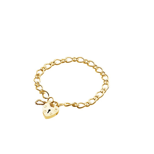 Sterling Silver Baby Bracelet with Padlock