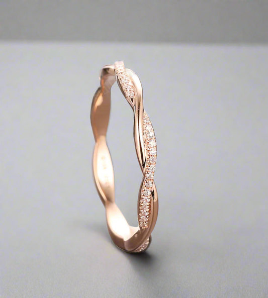 9ct Rose Gold Stacker